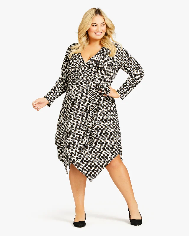 Lowest Price Sofia Wrap Dress | Brown / White