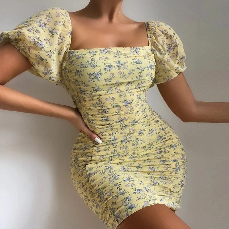 Exclusive Deal New Arrival Sexy and Chic Waist-Cinching Short Bodycon Dress