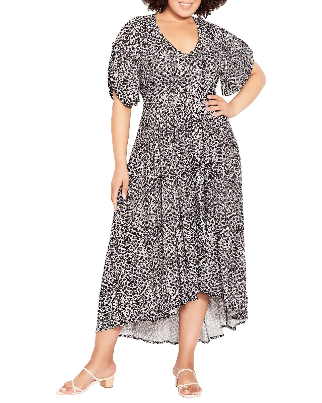 The Best Prices Gal Printed Dress | Brown / White