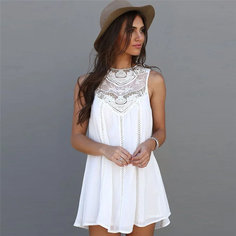 Midnight Madness Women's Summer Lace Mini Dresses