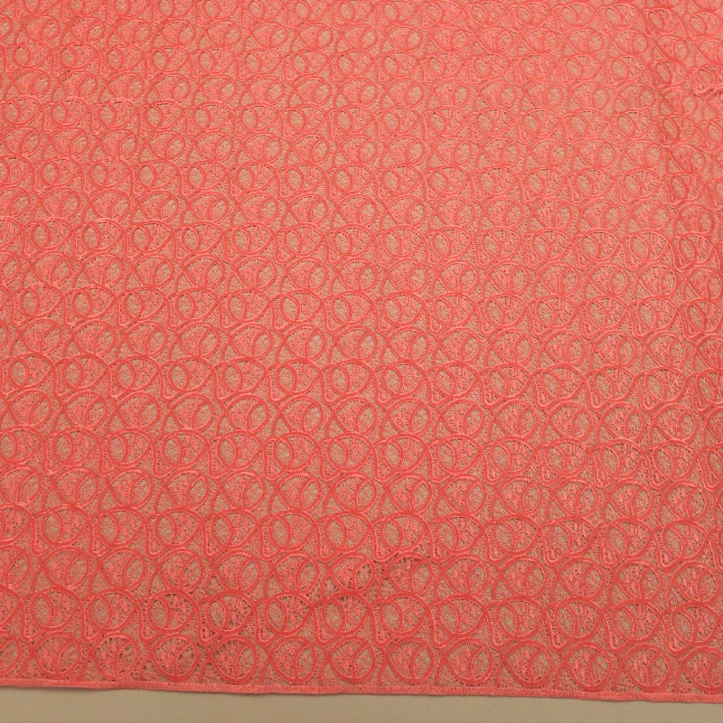 Today's Special Coral Sequins Abstract Embroidered Guipure Lace Fabric