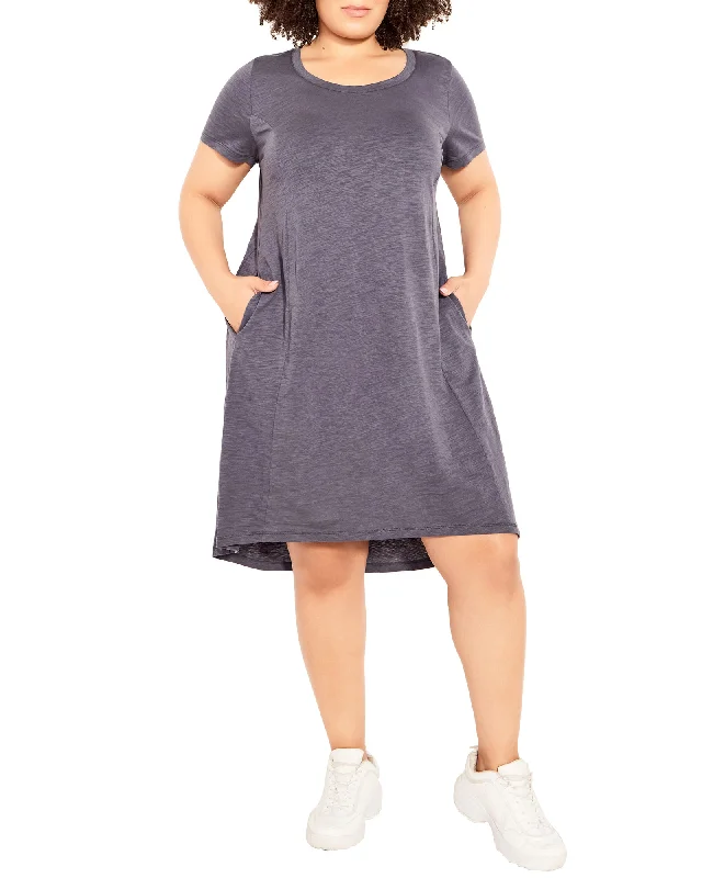 Buy More, Save More Tara Panel Dress | Charcoal Grey