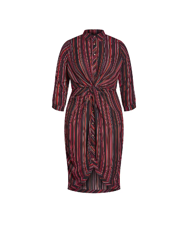 Value Deals Amber Wrap Dress | Red / Black