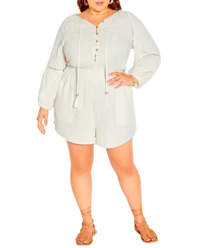 Buy More, Save More Dylann Simply Free Playsuit | Cream