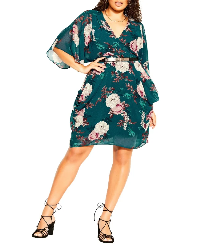 Flash Sale Effie Majestic Wrap Dress | Teal / Peach
