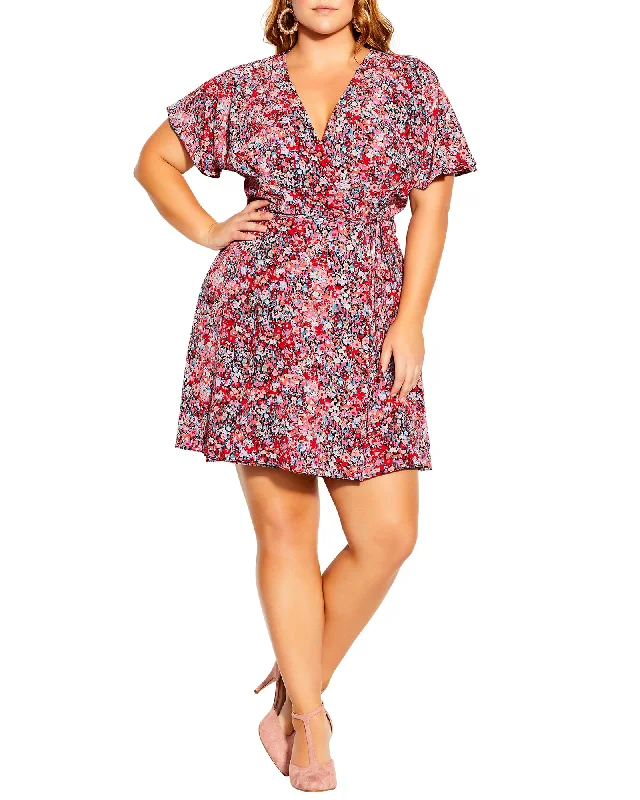 Season Finale Sale Shelby Ditsy Dress | Red / Pink