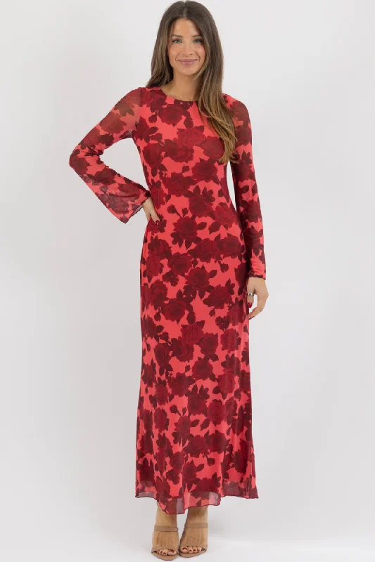 Deal Frenzy HAILEE RED MAXI DRESS