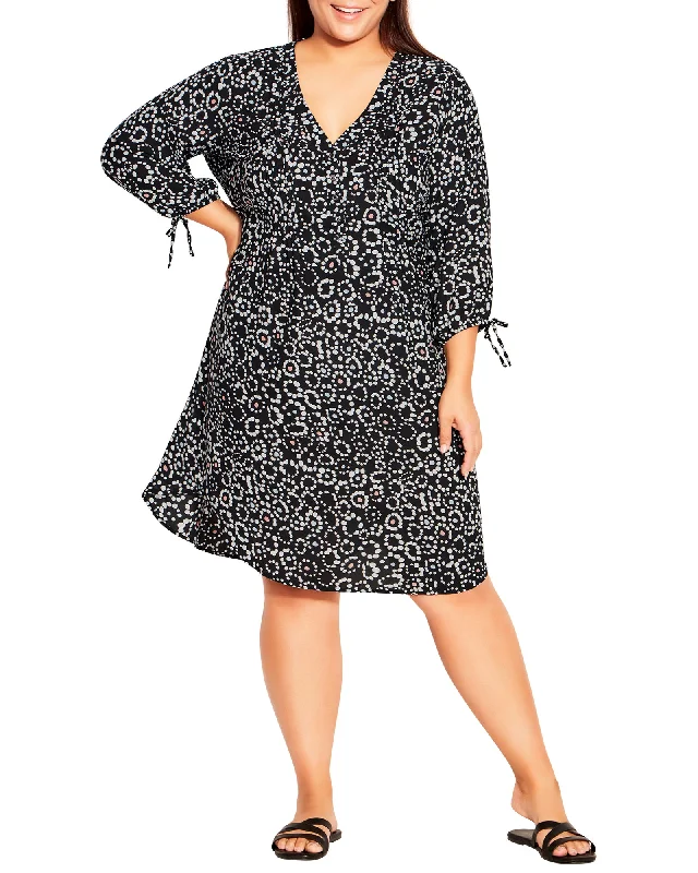 Savings Spectacular Hope Shirt Dress | Black / Light Grey