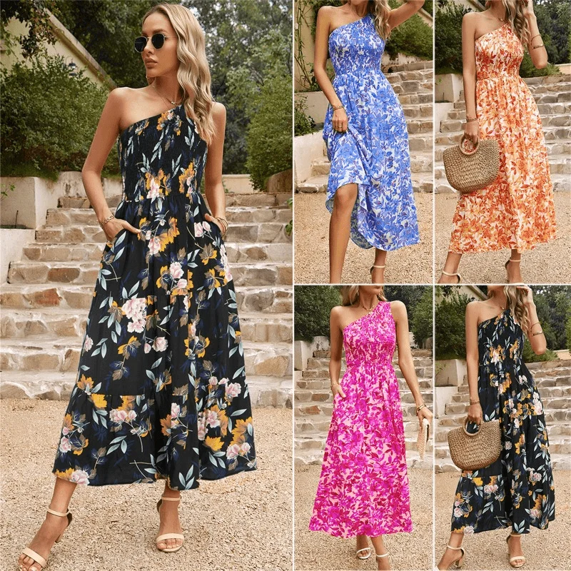Special Buy Elegant Summer Vibes Off Shoulder Floral Dress