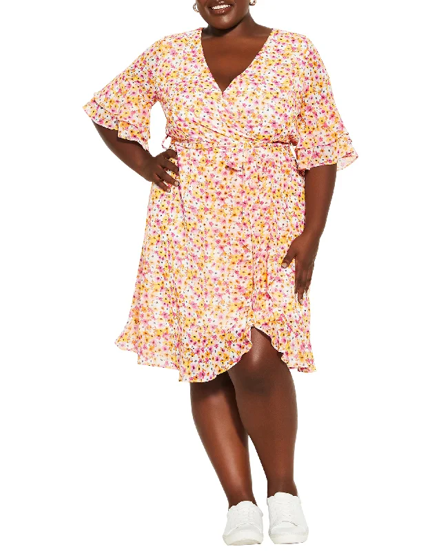 Instant Discount Rosalina Delicate Dress | Yellow / Pink