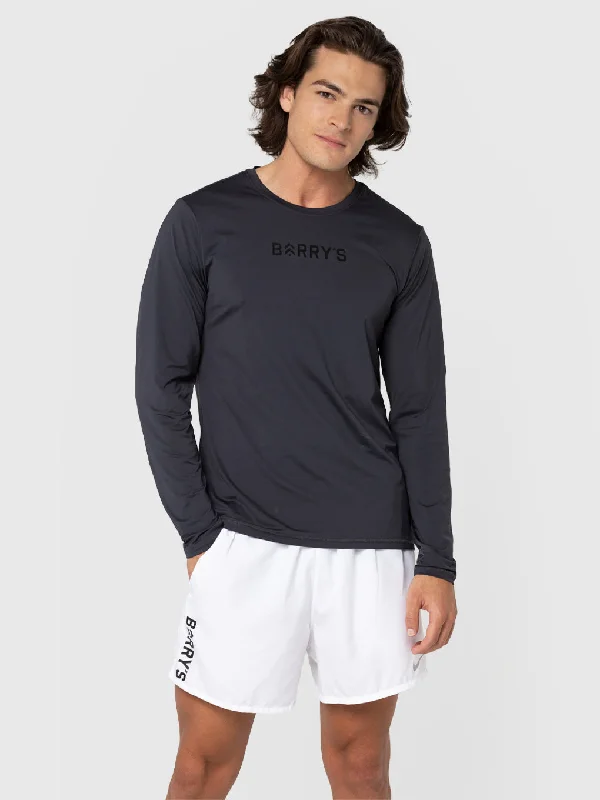 Year-End Sale BARRY'S CONCRETE GREY LS PERFORMANCE TOP