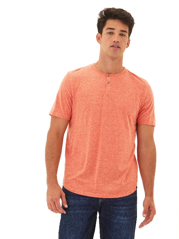 Super Bargain Baseline Short Sleeve Triblend Henley