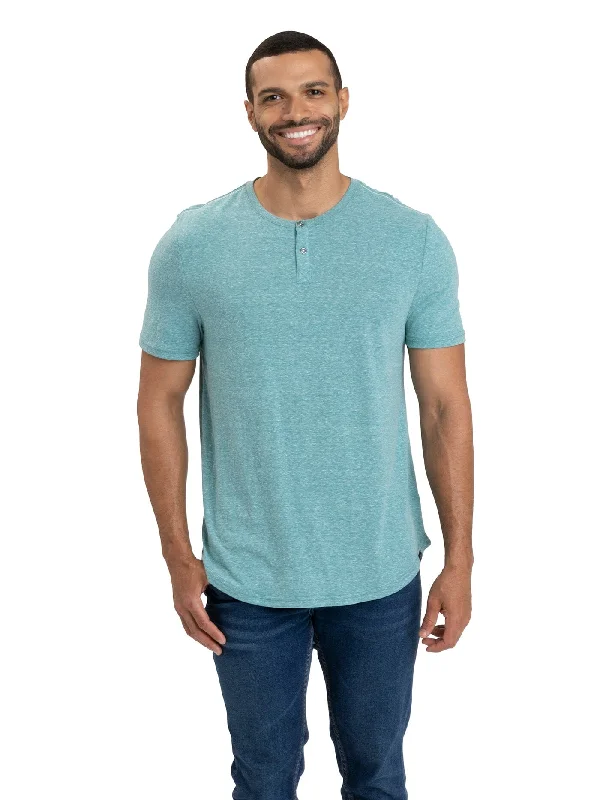 One-DAY Sale Baseline Short Sleeve Triblend Henley