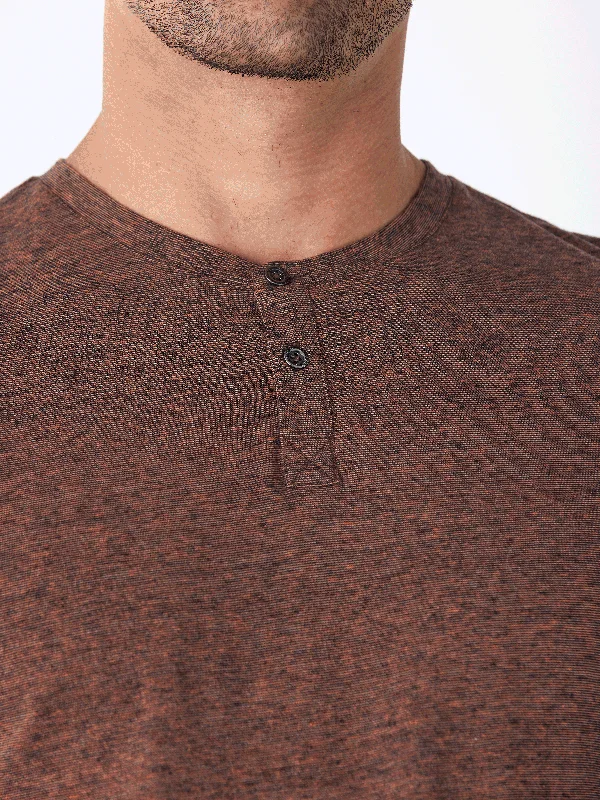 Big Discounts Black Fleck Triblend Henley