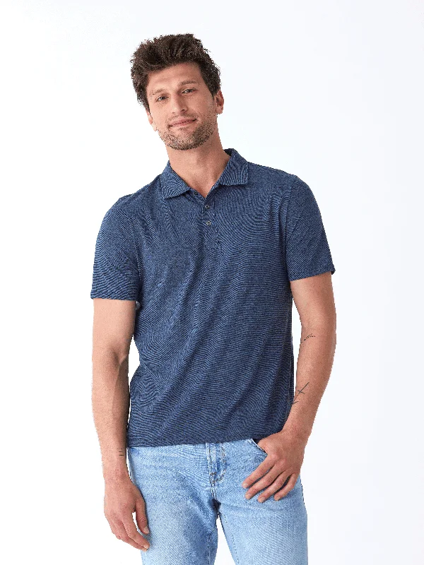 Price Break Black Fleck Triblend Jersey Polo