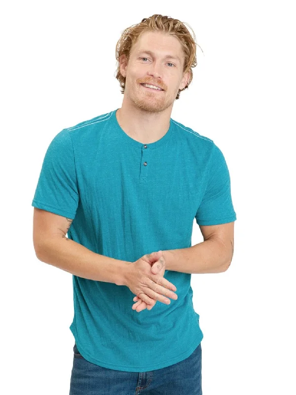 The Best Prices Baseline Short Sleeve Triblend Henley