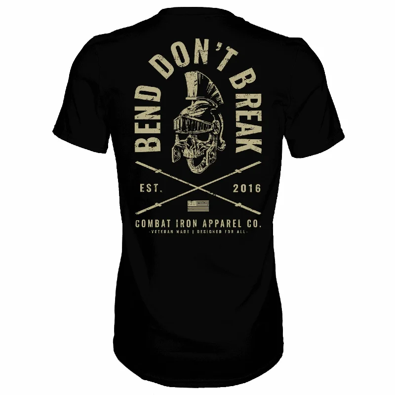 Savings Alert Bend Don't Break Barbell Skull Men's T-Shirt
