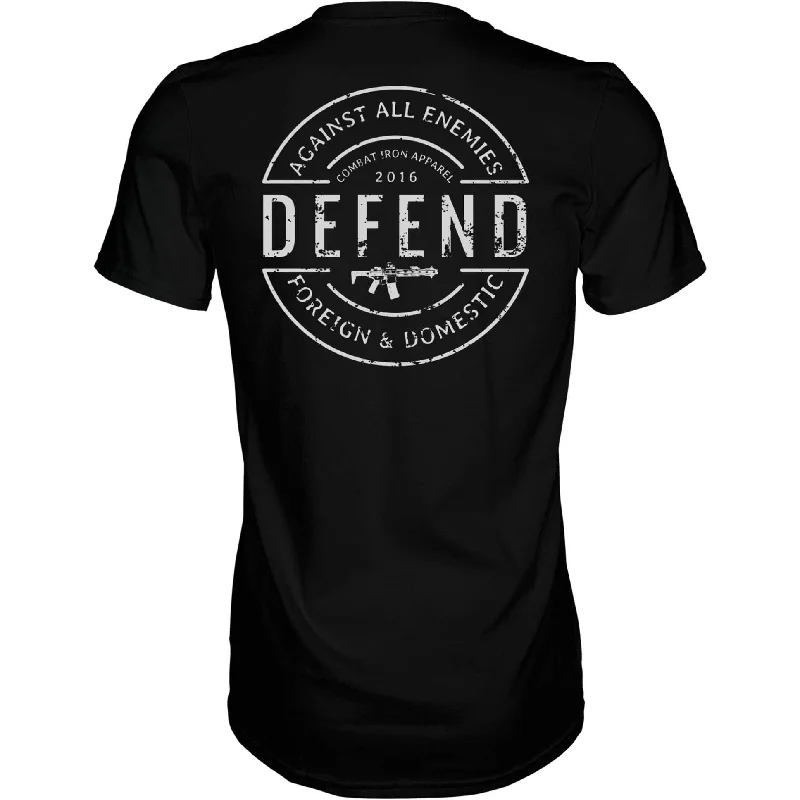 Price Fest DEFEND AGAINST ALL ENEMIES MEN'S T-SHIRT