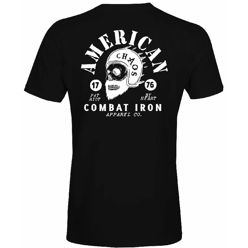 Buy More, Save More AMERICAN CHAOS BEARDED SKULL MEN'S T-SHIRT