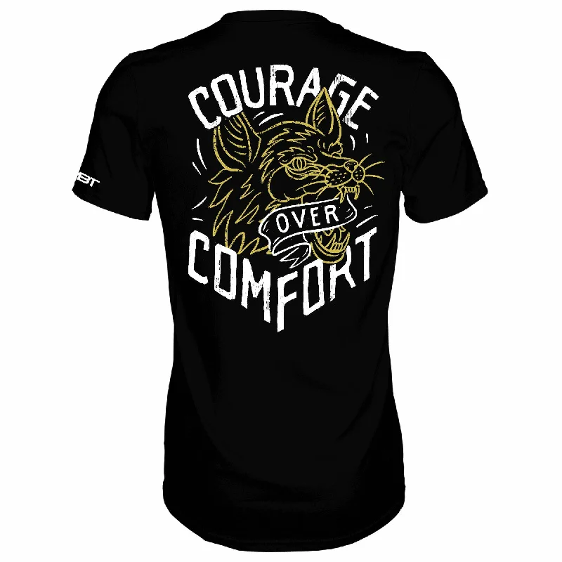 Don't Wait COURAGE OVER COMFORT - WOLF EDITION MEN’S T-SHIRT