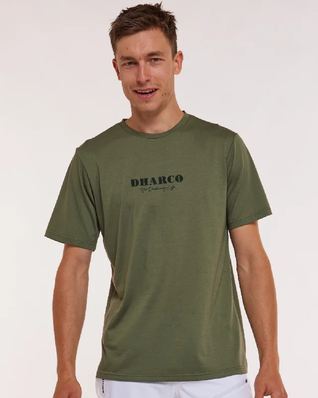 Don't Wait Mens Short Sleeve Tech Tee | Garigal Green