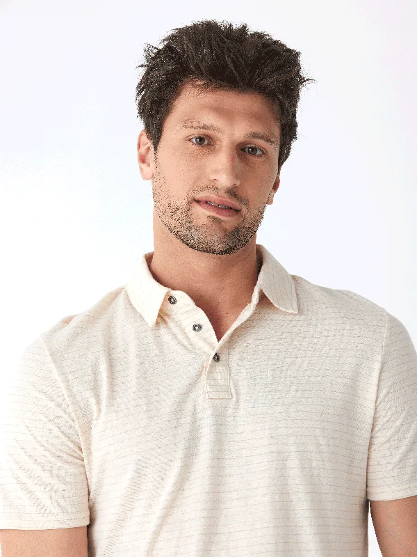 New Markdowns Stripe Triblend Jersey Polo