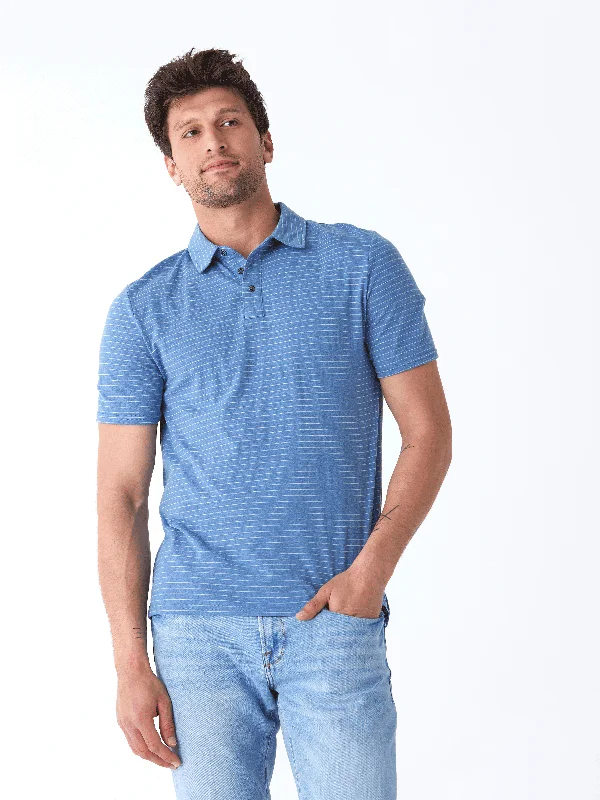 Markdowns Stripe Triblend Jersey Polo