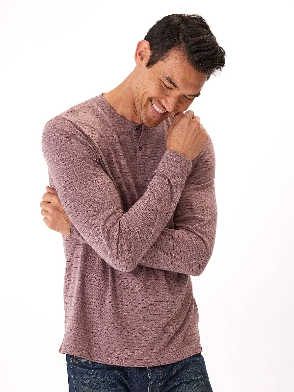 Super Sale Stripe Triblend Long Sleeve Henley