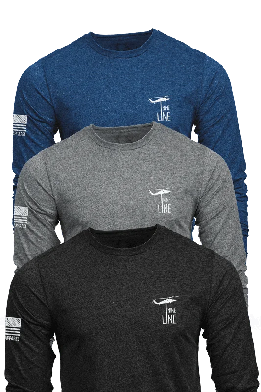 Deal Explosion Core Cool Colors - Athletic Long Sleeve T-Shirt 3-Pack