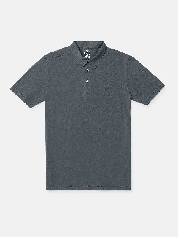 Price Cut Banger Polo Short Sleeve Shirt - Charcoal