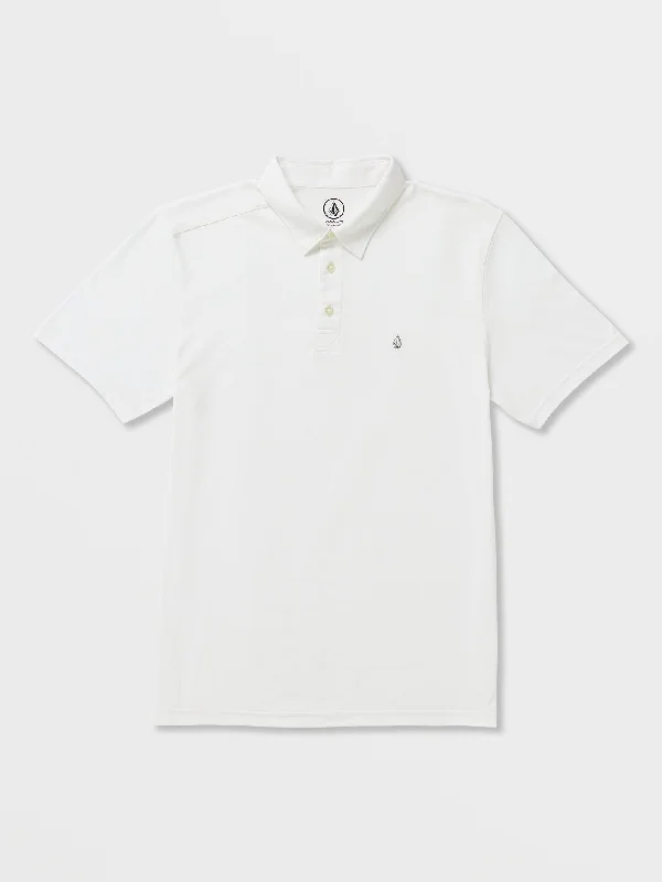 Last Chance Banger Short Sleeve Polo Shirt - White
