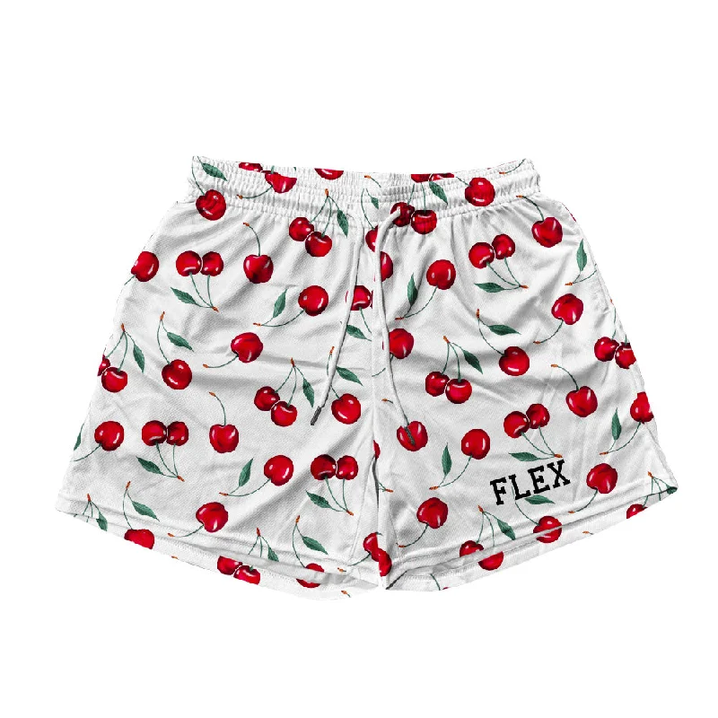 Overstock Basic Mesh Short - Cherries