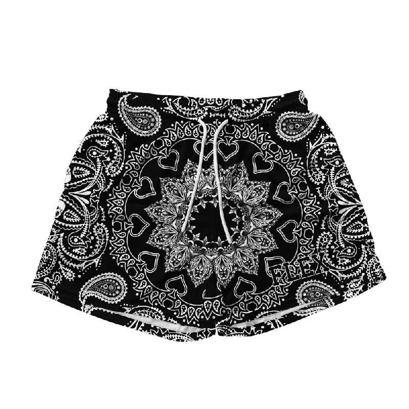 Early Access Basic Mesh Short - Paisley Pattern