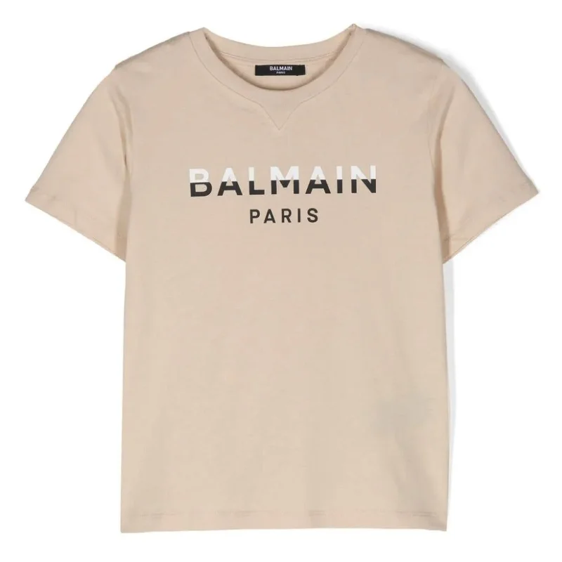 Super Savings Beige Logo T-Shirt