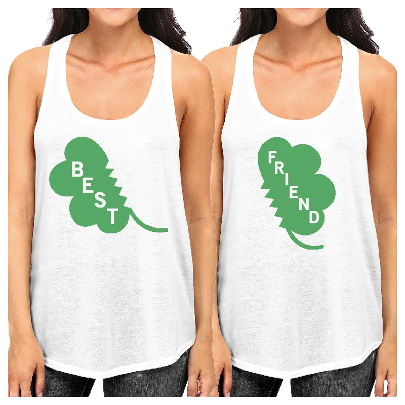Hurry In Best Friend Clover Best Friend Matching Tanks For St Patricks Day