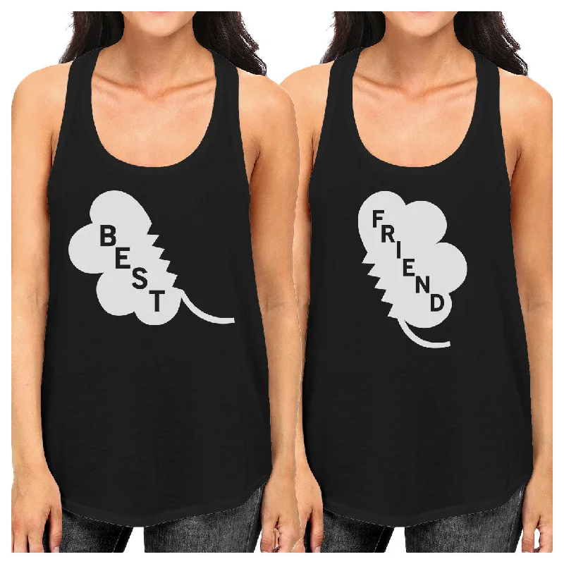 Now or Never Best Friend Clover Cute BFF Matching Tank Tops For St Patricks Day