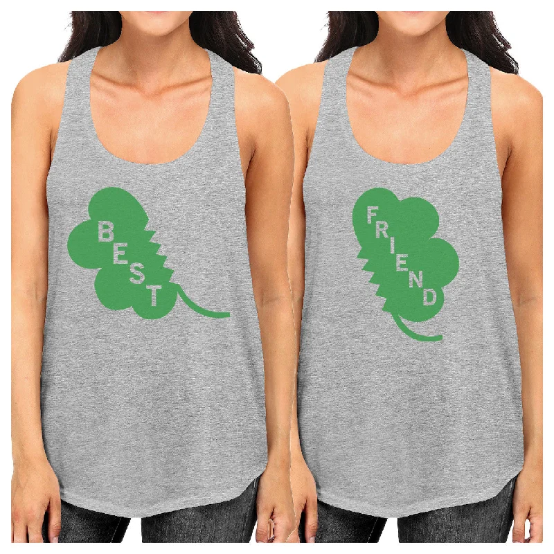 Lowest Price Best Friend Clover Funny BFF Matching Tank Tops For St Patricks Day
