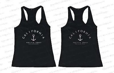 Today’s Deal Best Friend Summer BFF Tank Tops California Pacific Coast Huntington Beach