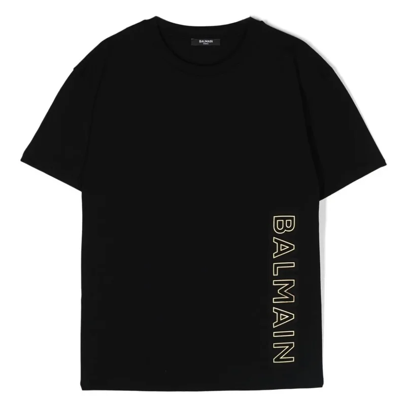 Hurry In Black Cotton Graphic T-Shirt
