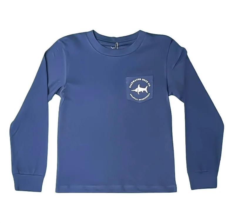 Huge Discounts Boy's Rod And Reel Tee In Blue