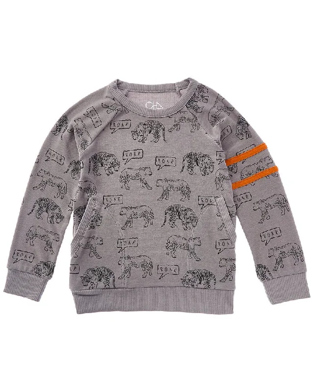 Daily Specials Chaser Cozy Knit Raglan Strappings Pullover