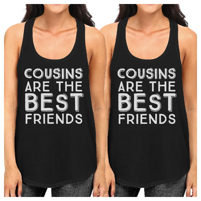 Price Rollback Cousins Are The Best Friends BFF Matching Black Tank Tops