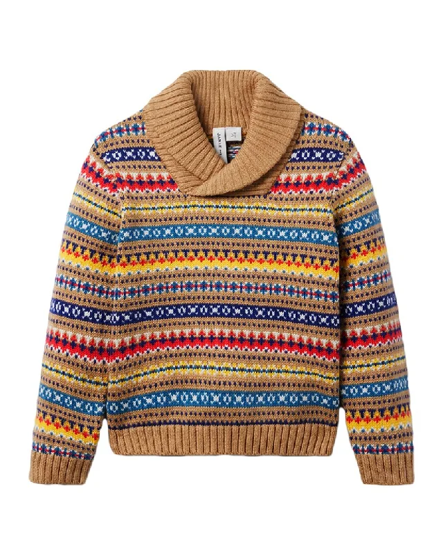Big Discounts Janie and Jack Fairisle Shawl Collar Sweater