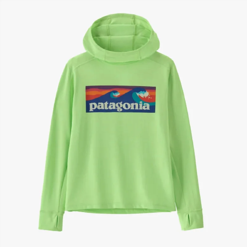 New Deals Kid's Cap Sw Hoody Top In Salamander Green