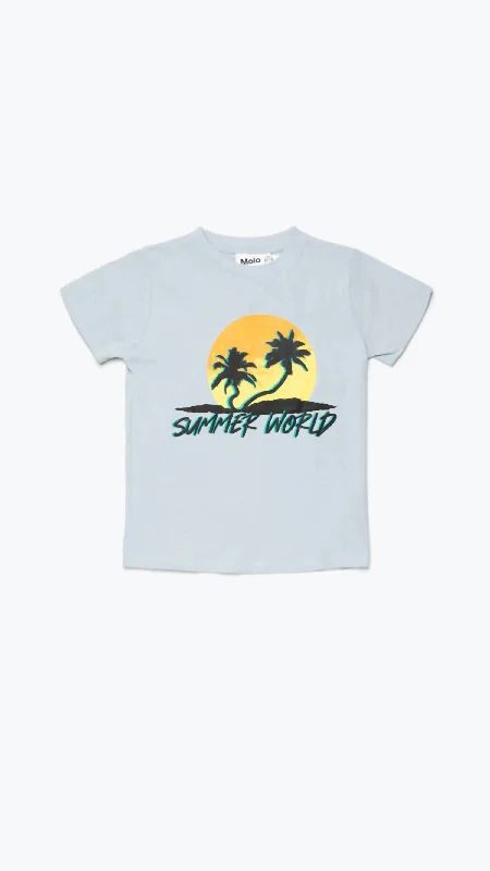 Discount Deals Kids Summer World Tee In Grey