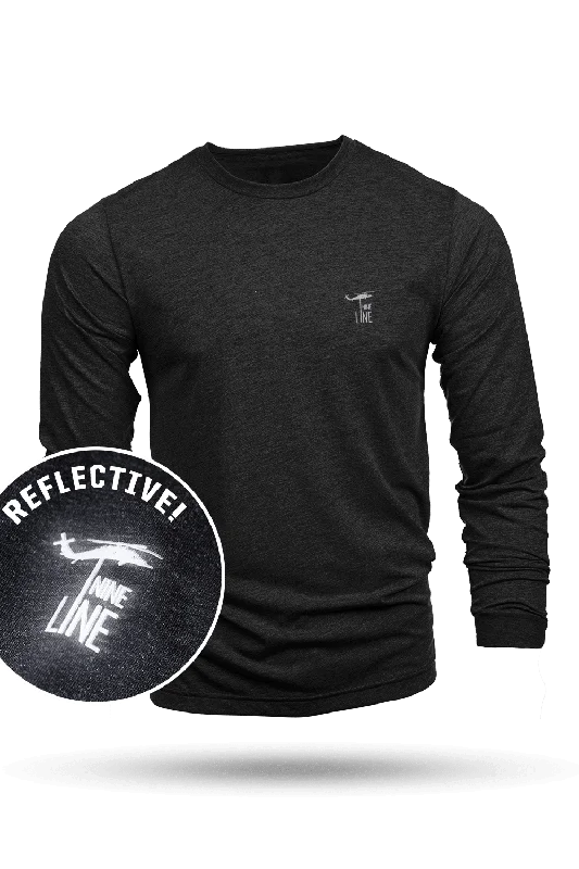 Factory Direct Sale Reflective Dropline Logo - Long-Sleeve Shirt