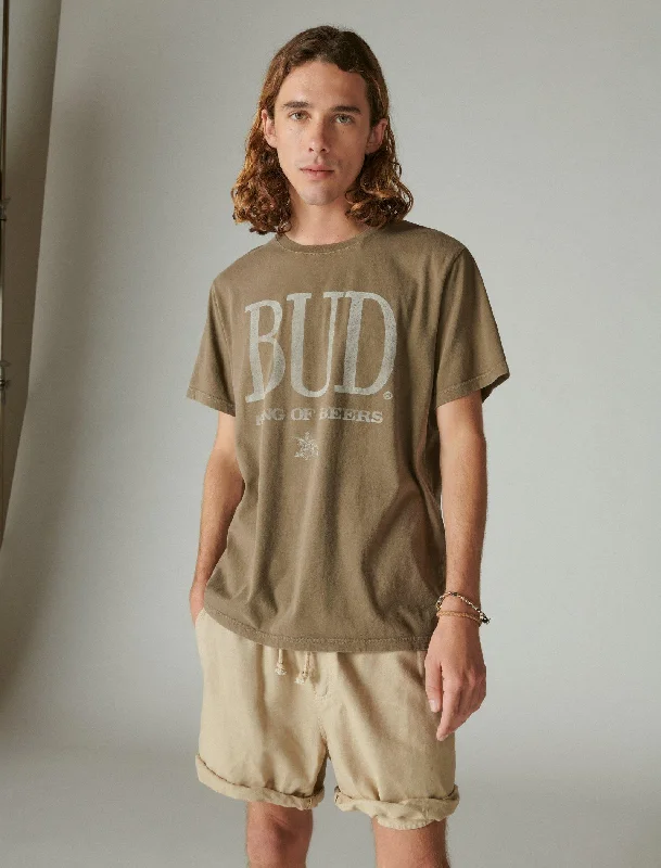 Markdowns Lucky Brand Men's Large Bud Logo Tee