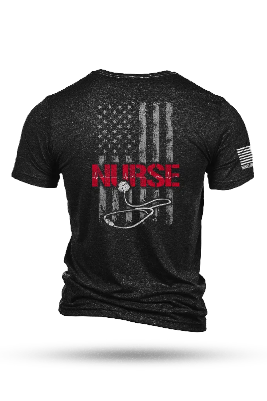 Don't Wait Stethoscope Flag - T-Shirt