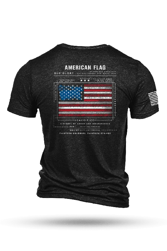 Fantastic Offers American Flag Schematic - T-Shirt