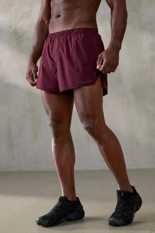 Hot Deal V_XLYTE 3" RUNNING SHORTS - Burgundy